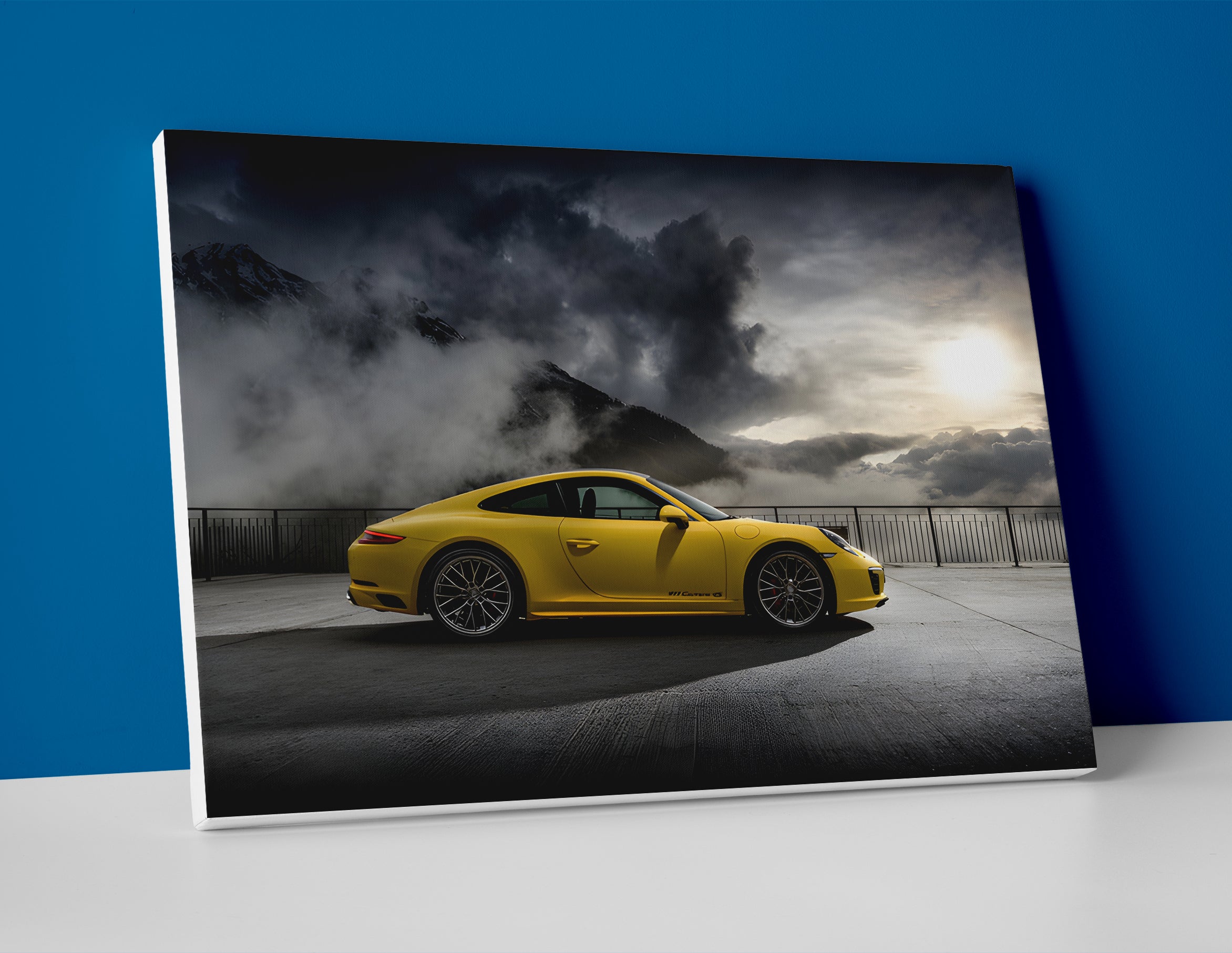 Porsche 911 Carrera 4S Poster canvas wall art print decor